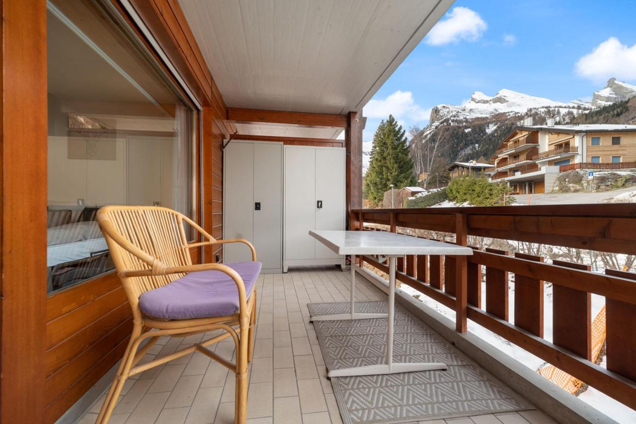 Charmant Studio Renove Situe Dans Les Bains D'Ovronnaz, Immeuble Les Sources Экстерьер фото